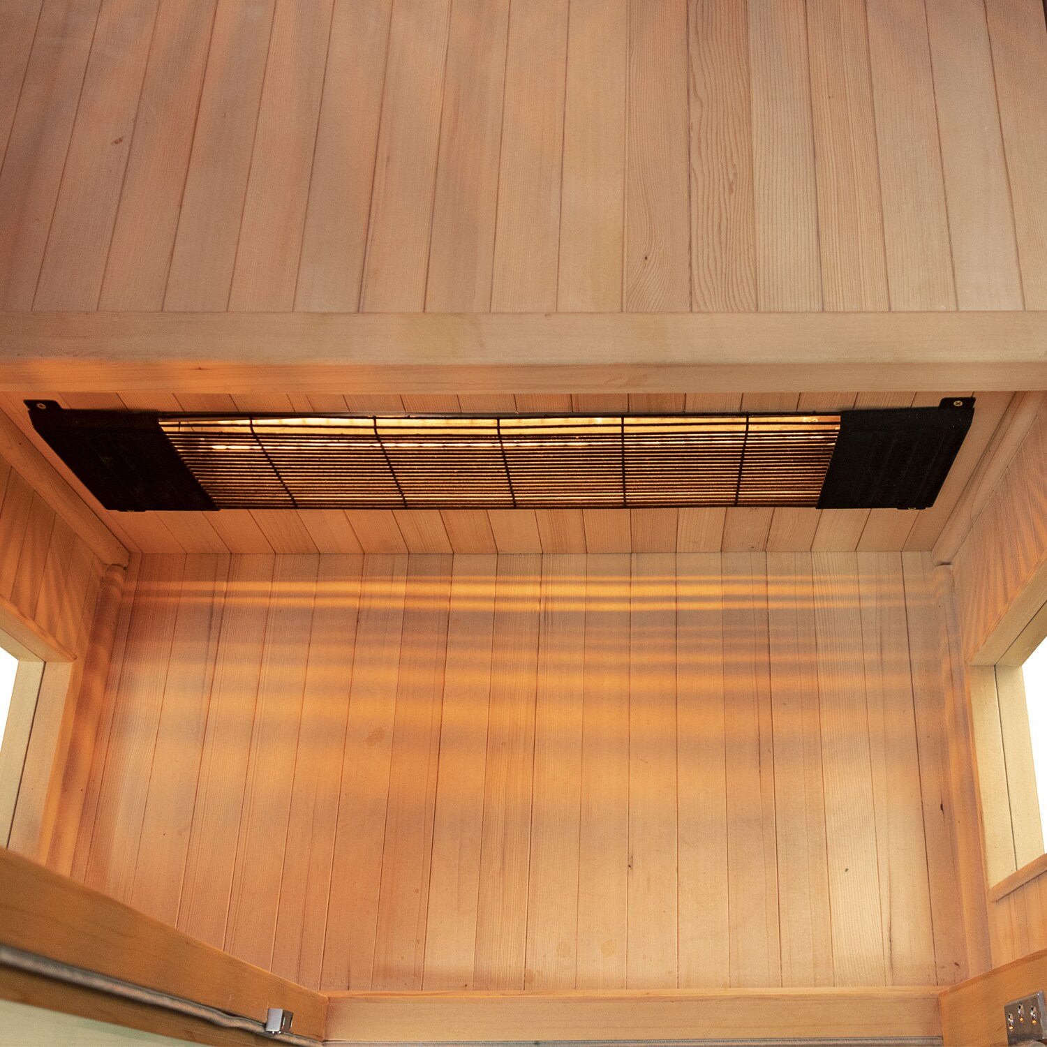 Dewello® Infrarotkabine Infrarotsauna CALGARY 90cm x 90cm inkl. 4 Vollspektrumstrahler, Farblichtherapie, LED