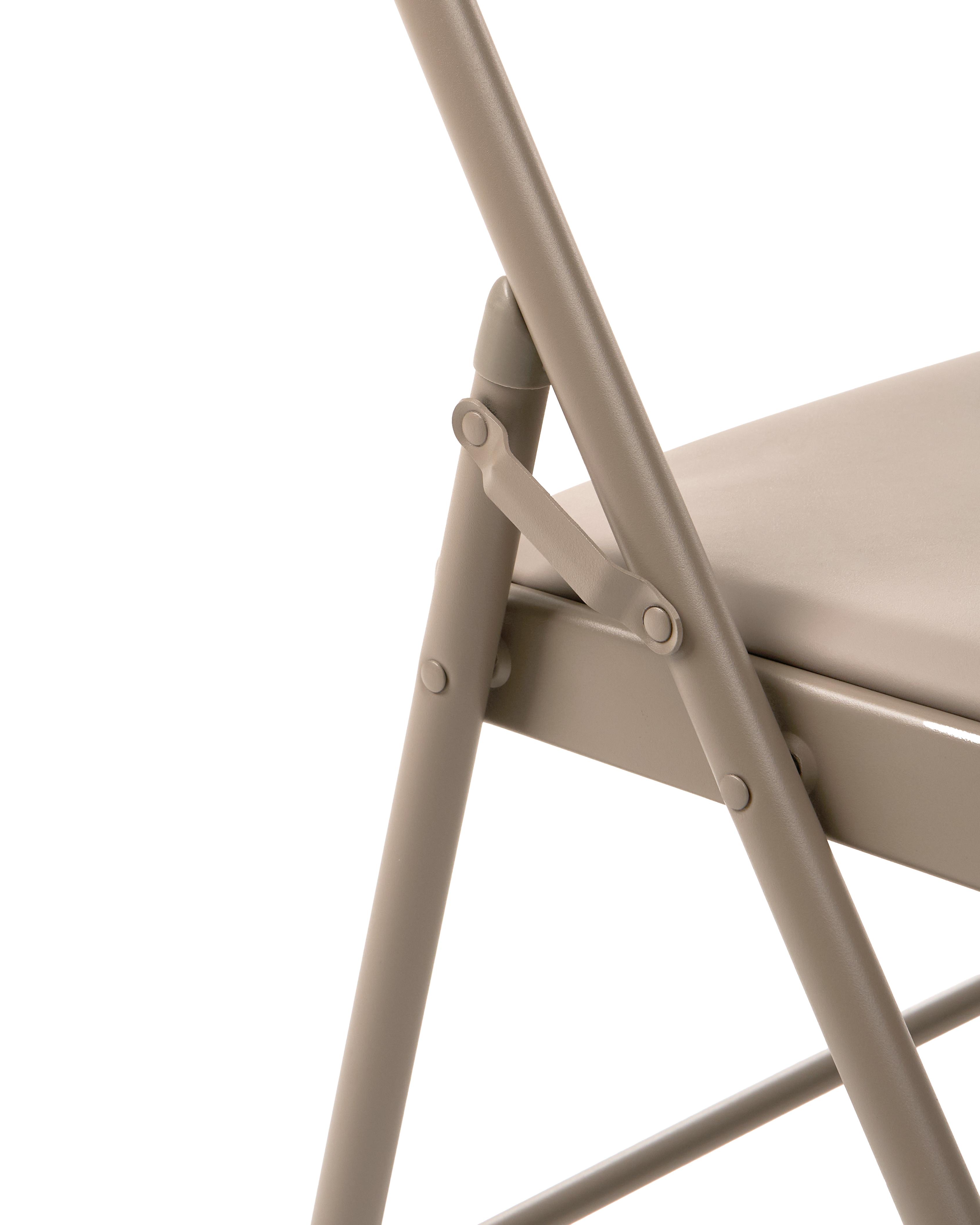Set van 4 klapstoelen SHASTA Metaal Beige