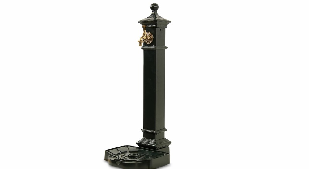 Fontaine de jardin aluminium-métal vert 29x33.5x77cm