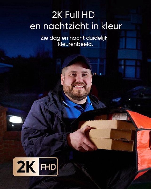 eufy E340 2K Draadloze Video Deurbel Inclusief Chime + EXTRA ACCU - Voordeelbundel