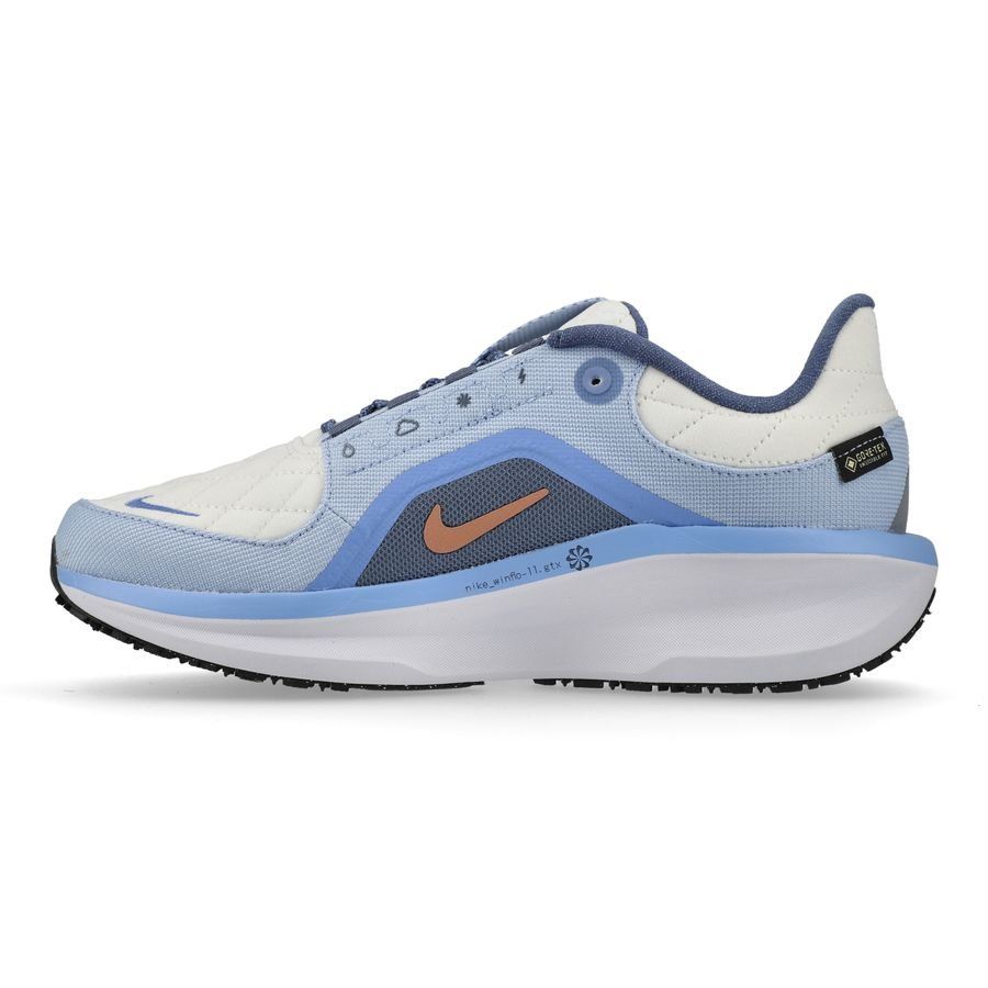 Nike Chaussures de Running Air Winflo 11 Gore-Tex - Blanc/Bronze/Gris/Bleu Femme