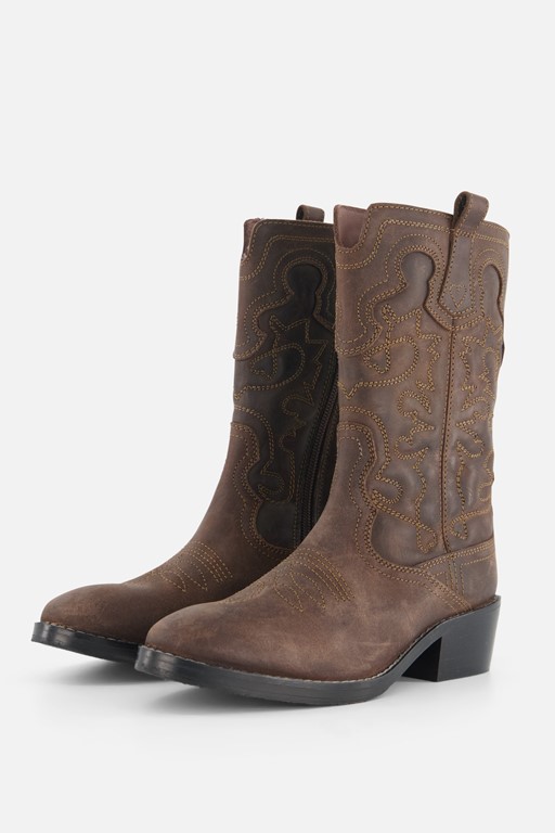 Shoesme Cowboylaarzen bruin Leer