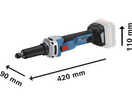 Bosch Professional GGS 18V-23 LC accu rechte slijpmachine, zonder accu en lader