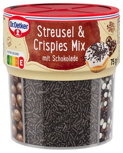 Dr. Oetker Streusel & Crispies Mix mit Schoko