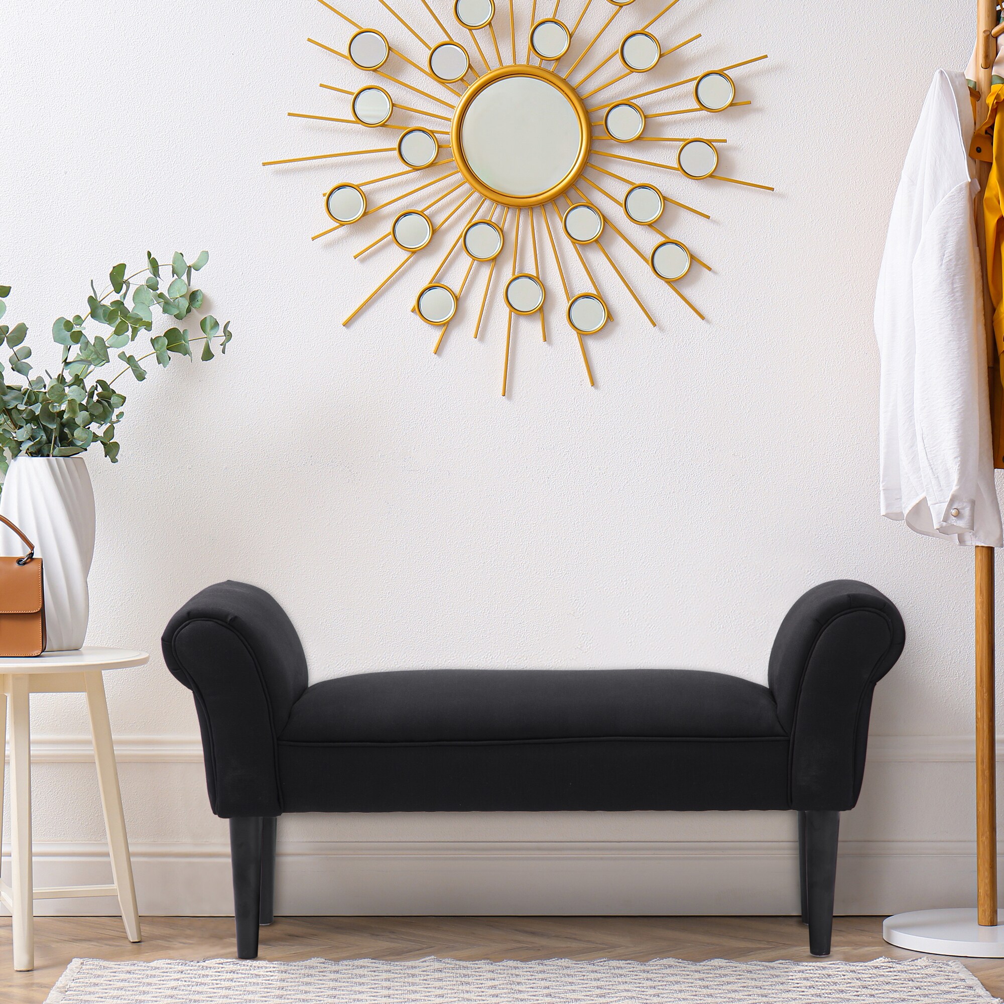 HOMCOM Polsterbank im modernen Design 102 x 31 x 51 cm(BxTxH)