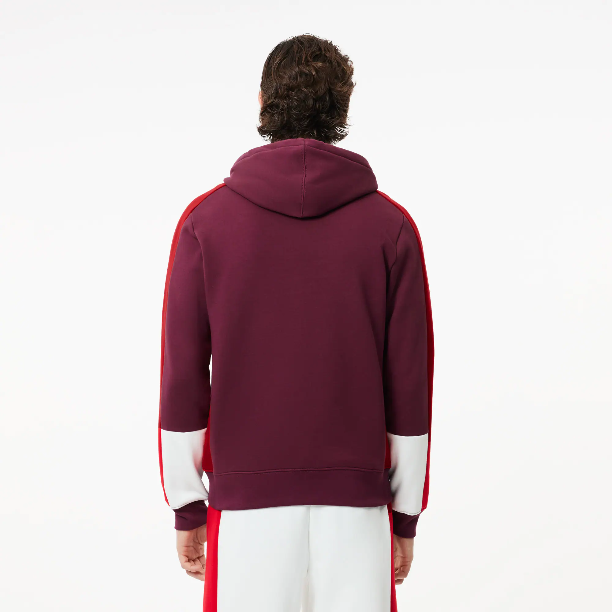 Colourblock Jogging-Hoodie Sweatshirts - Rot - Lacoste - Herren