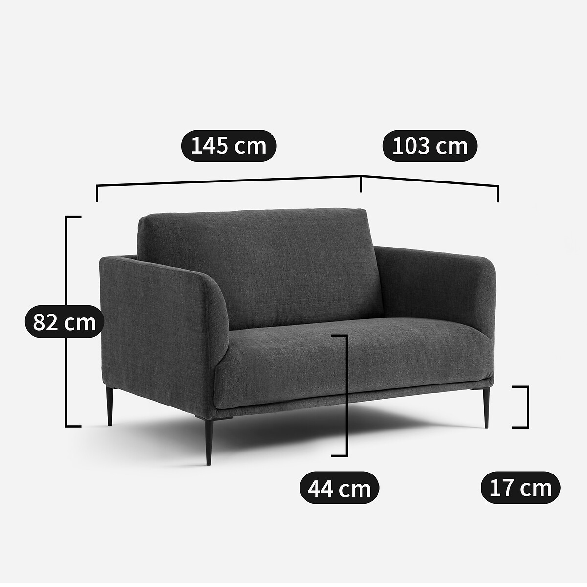 AM.PM<br>2-zits cofrinho de poliéster, design Oscar E. Gallina