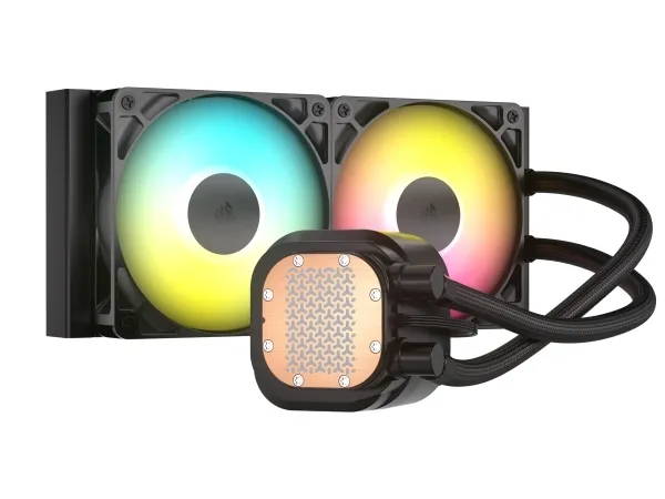 CORSAIR Nautilus 360 RS ARGB - Processors flydende kølesystem - Radiatorstørrelse: 360 mm - (for: LGA1851, LGA1700, AM5, AM4) - kobber - 120 mm
