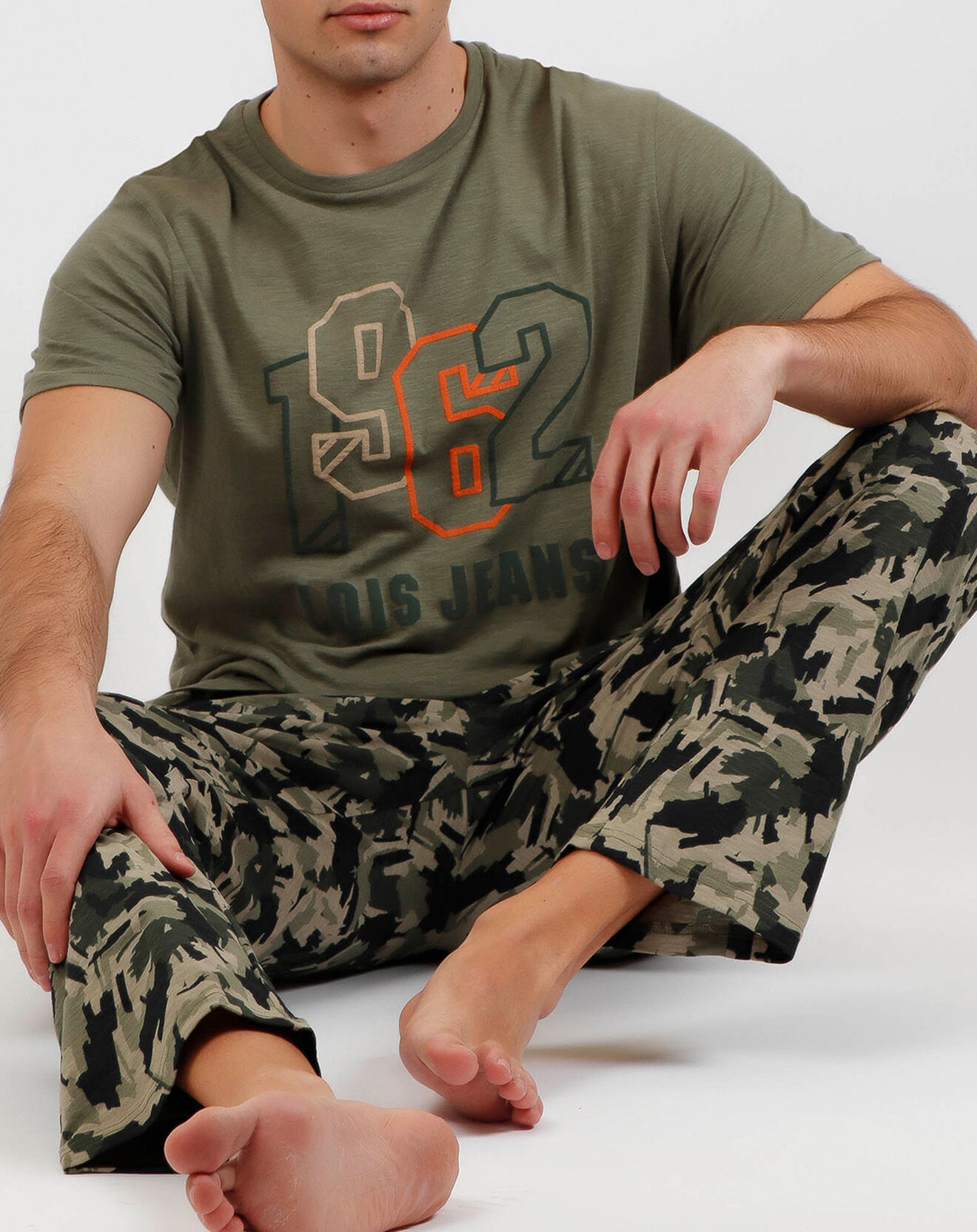 Lois Pyjama Camouflage vert kaki