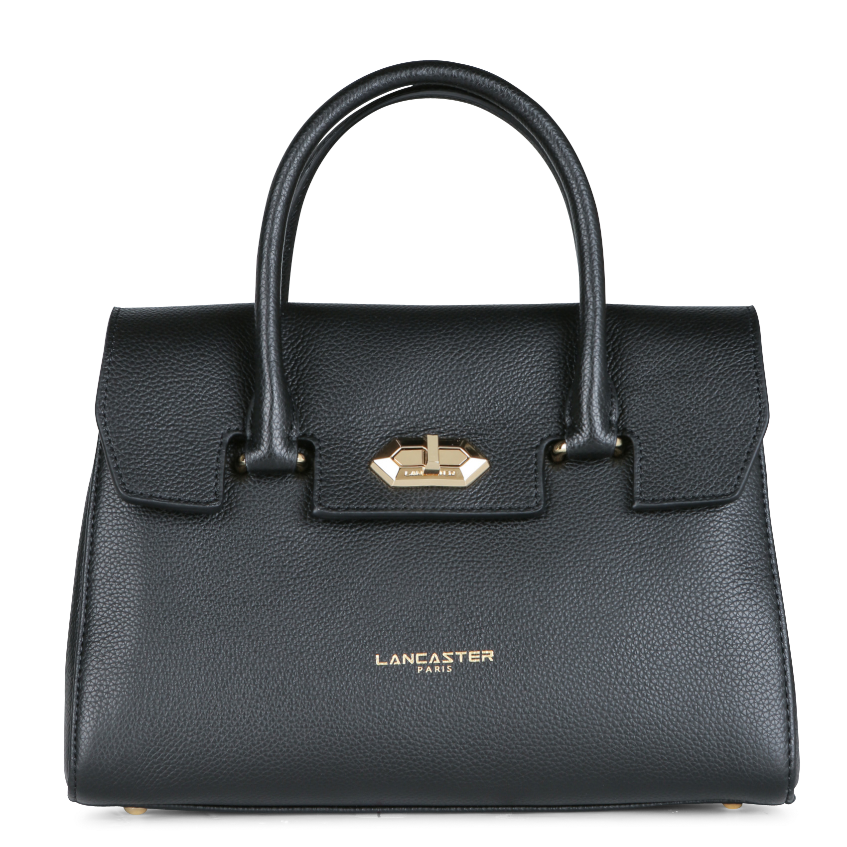 MILANO COSMOS - Sac à rabat en cuir grainé| Noir