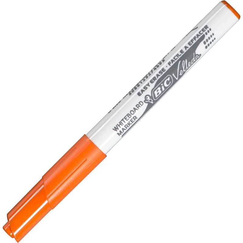 Marqueur effaçable Bic Velleda 1741 pointe ogive 2 mm - Pochette de 8 couleurs assorties