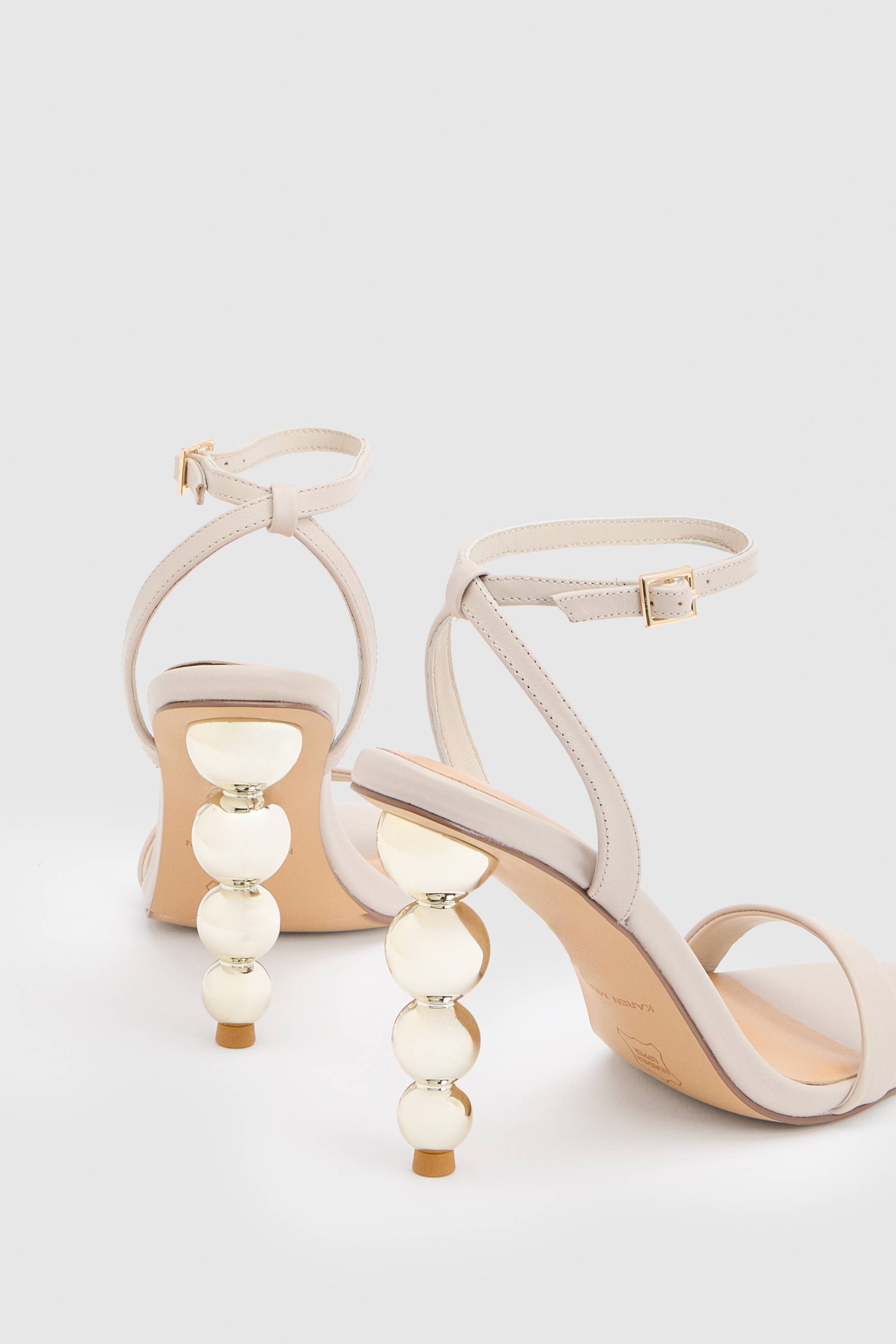 KarenMillen Sandale À Brides Avec Détail Talon En Cuir