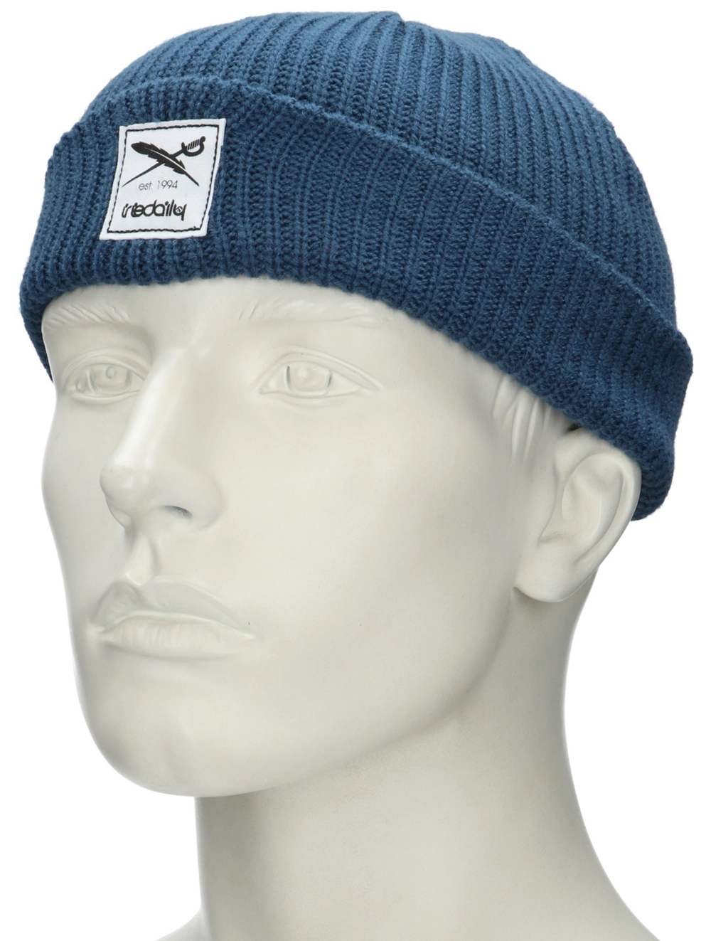 Iriedaily Kreuzkoelln Beanie steelblue
