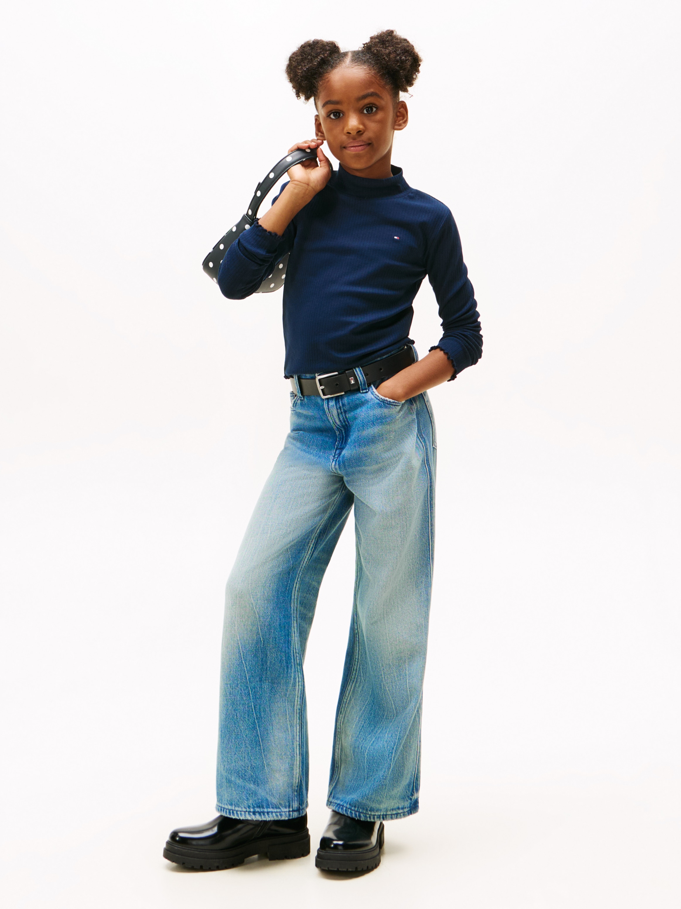 Tommy Hilfiger Langarmshirt »MOCK NECK TOP LS«, Kinder bis 16 Jahre