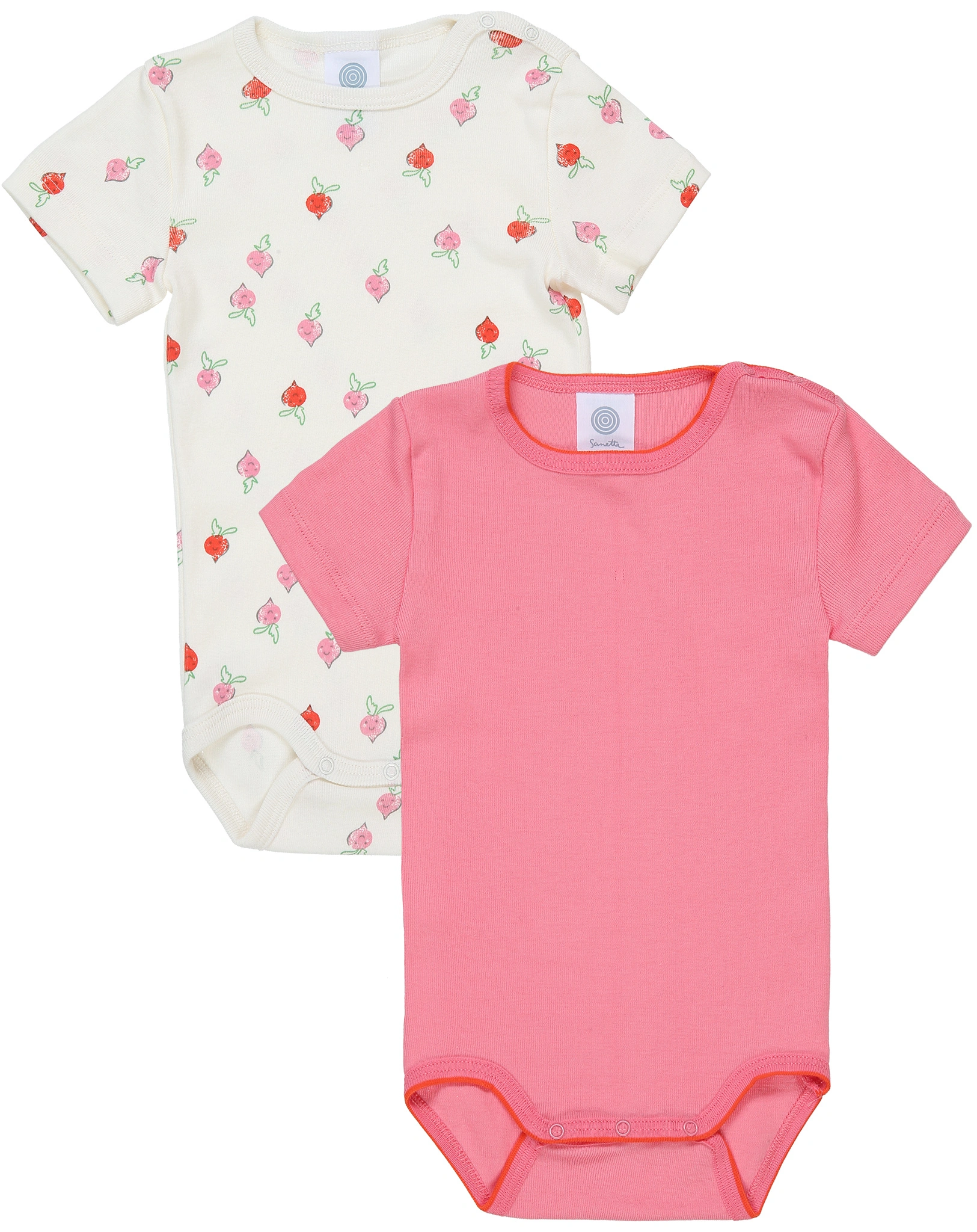 Kurzarmbody VEGGIE LIFE 2er-Pack in beige