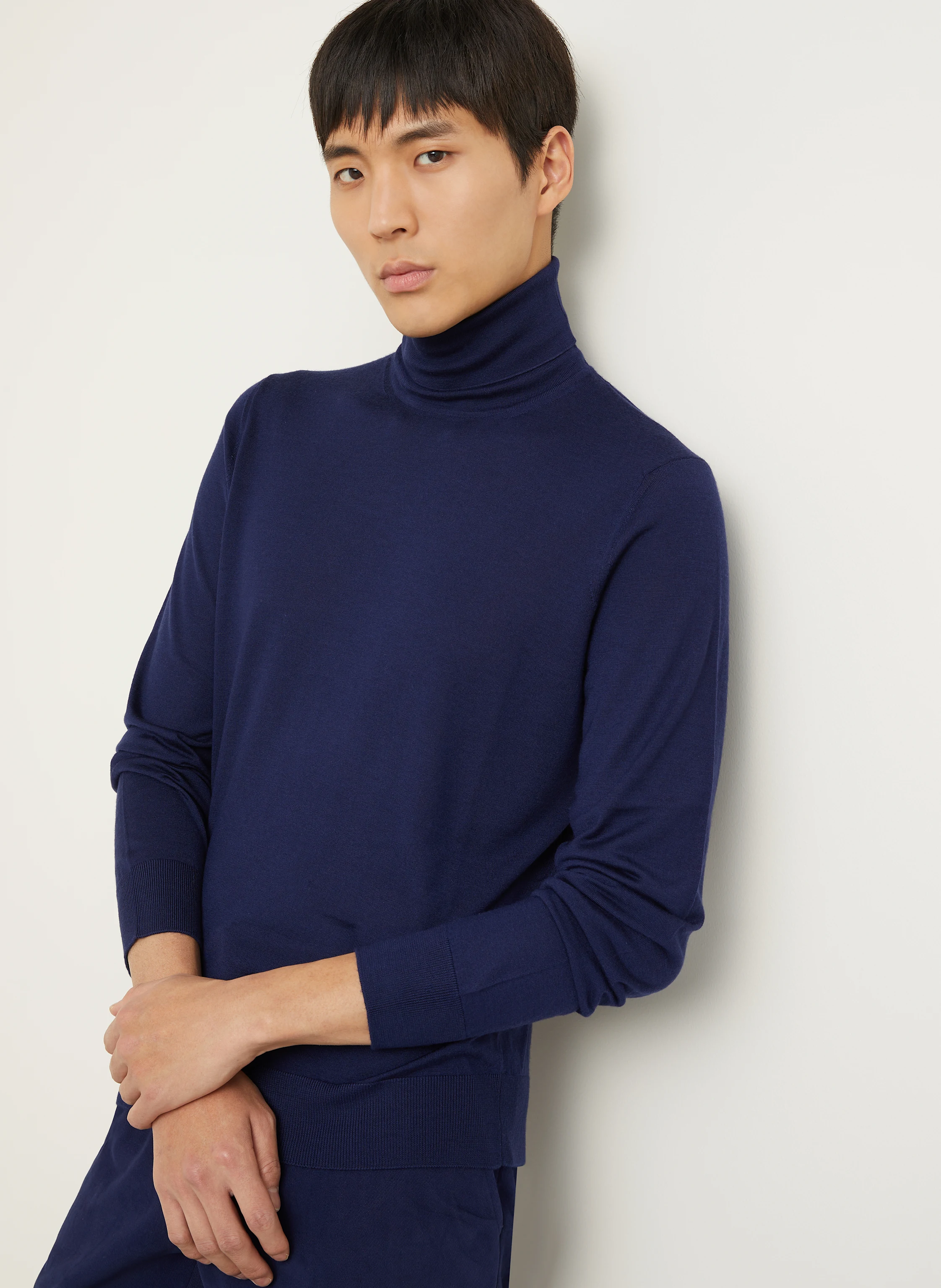 ZEGNA Rollkragenpullover aus Cashmere mit Seide