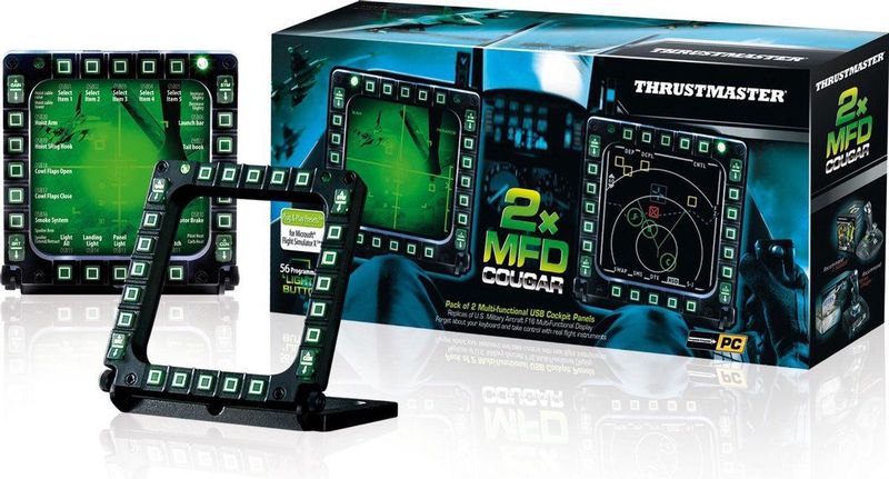 Thrustmaster - MFD Cougar - Set van 2 USB Cockpit Panels - Replica U.S. Air Force F-16