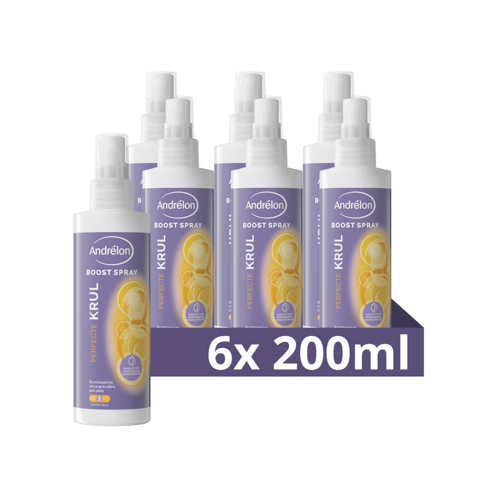 6x Andrelon Boost Spray Perfecte Krul200 ml