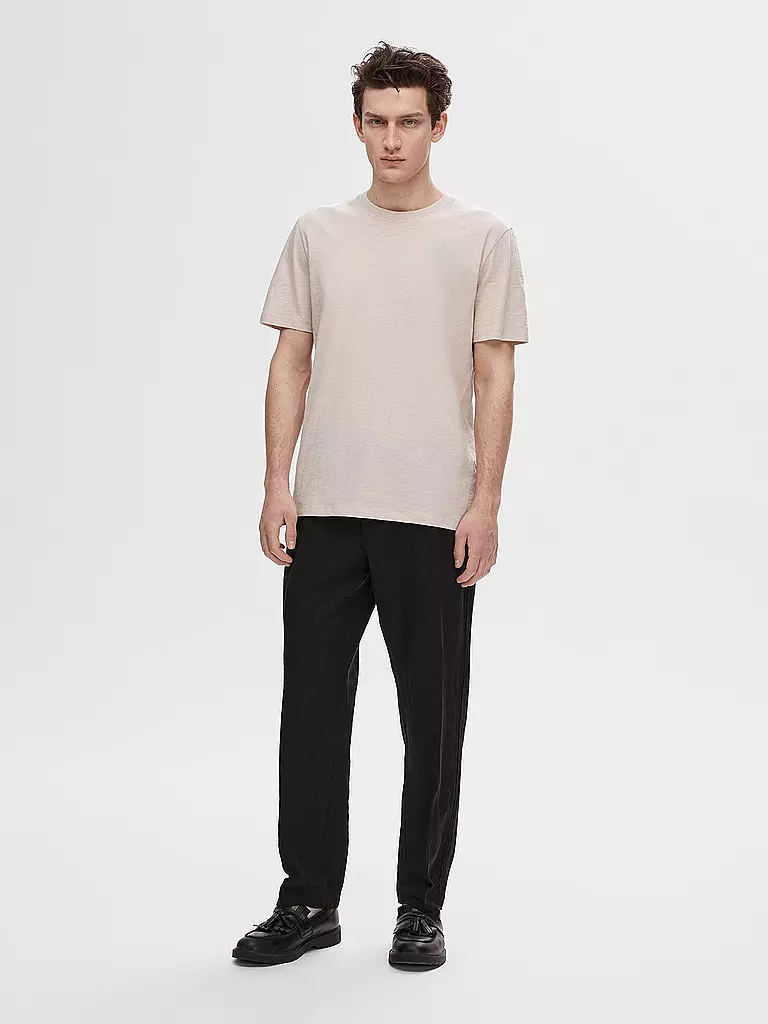 SELECTED T-Shirt SLHASPEN beige