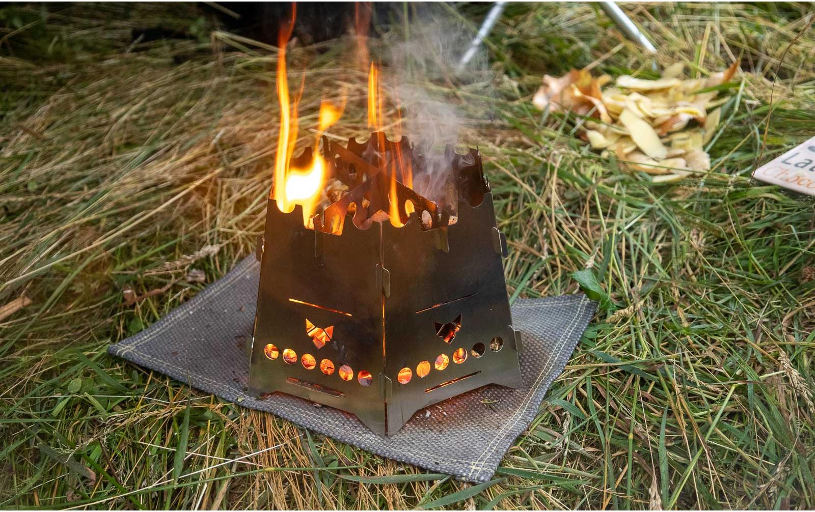 Erweiterungsset Add-On Hobo Basic, EdelstahlErweiterung für den Campingkocher Hobo Basic