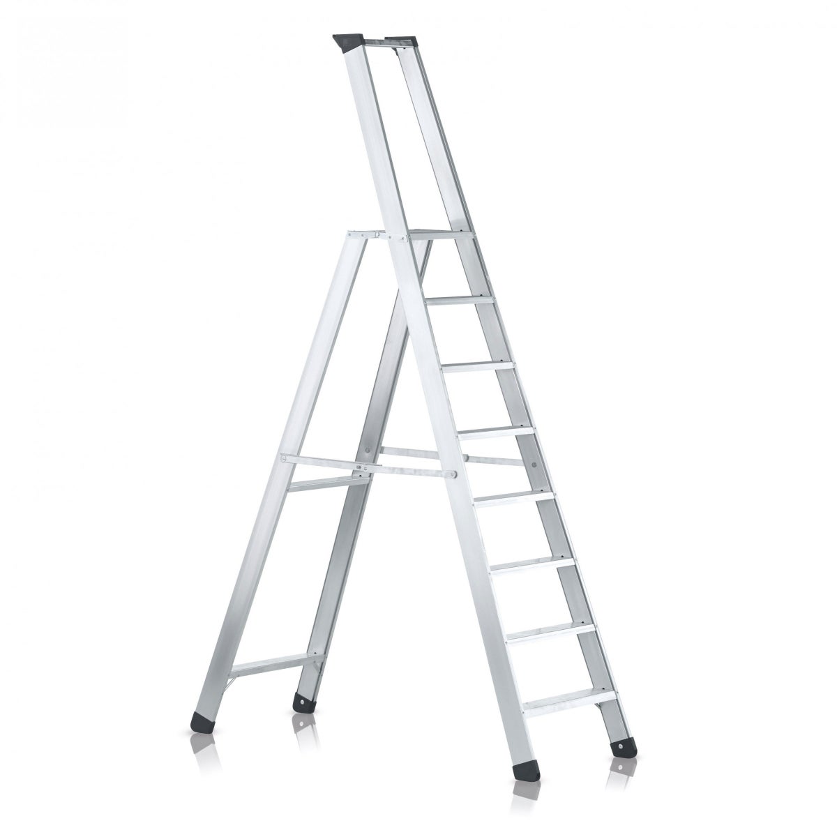 Zarges Seventec S trapladder met veiligheidsplatform, 8 treden