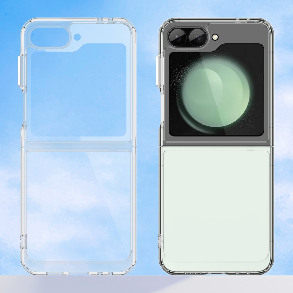 Samsung Galaxy Z Flip7 FE / Z Flip6 Hybrid Hülle TPU Bumper Acryl Rückseite - Transparent