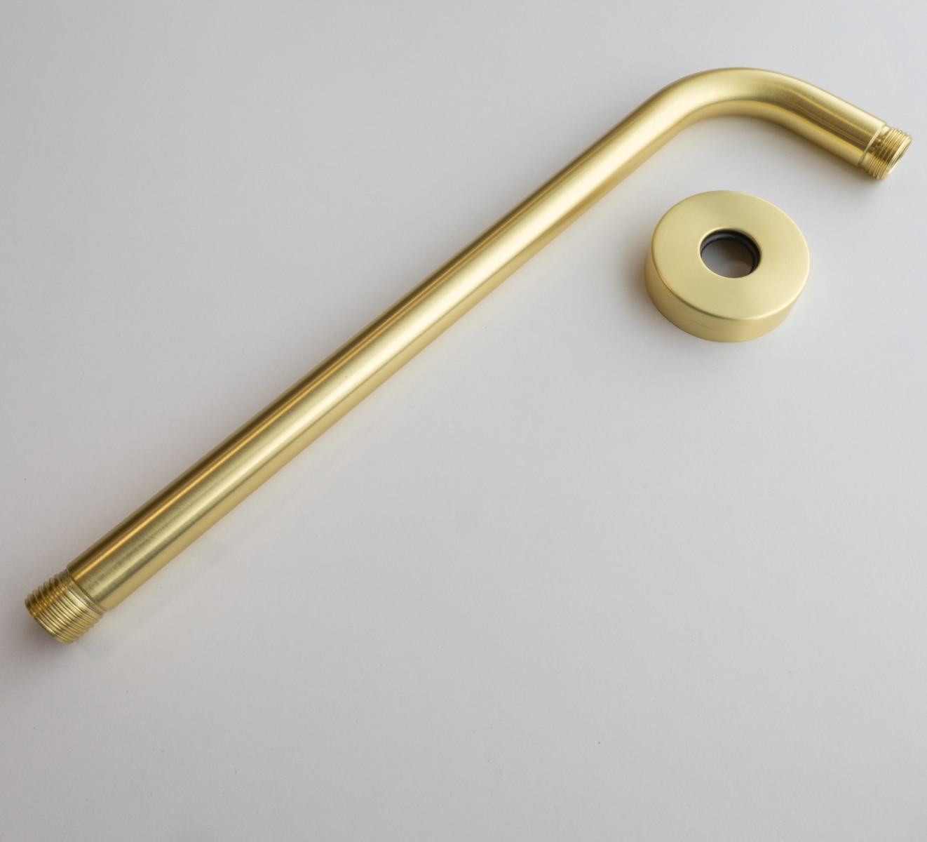 Saniclear Brass douchearm voor wandmontage 35cm messing geborsteld - goud mat