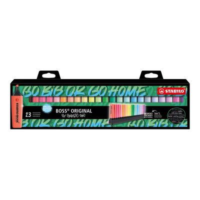 STABILO BOSS ORIGINAL by Snooze One - Pack de 23 surligneurs - couleurs assorties
