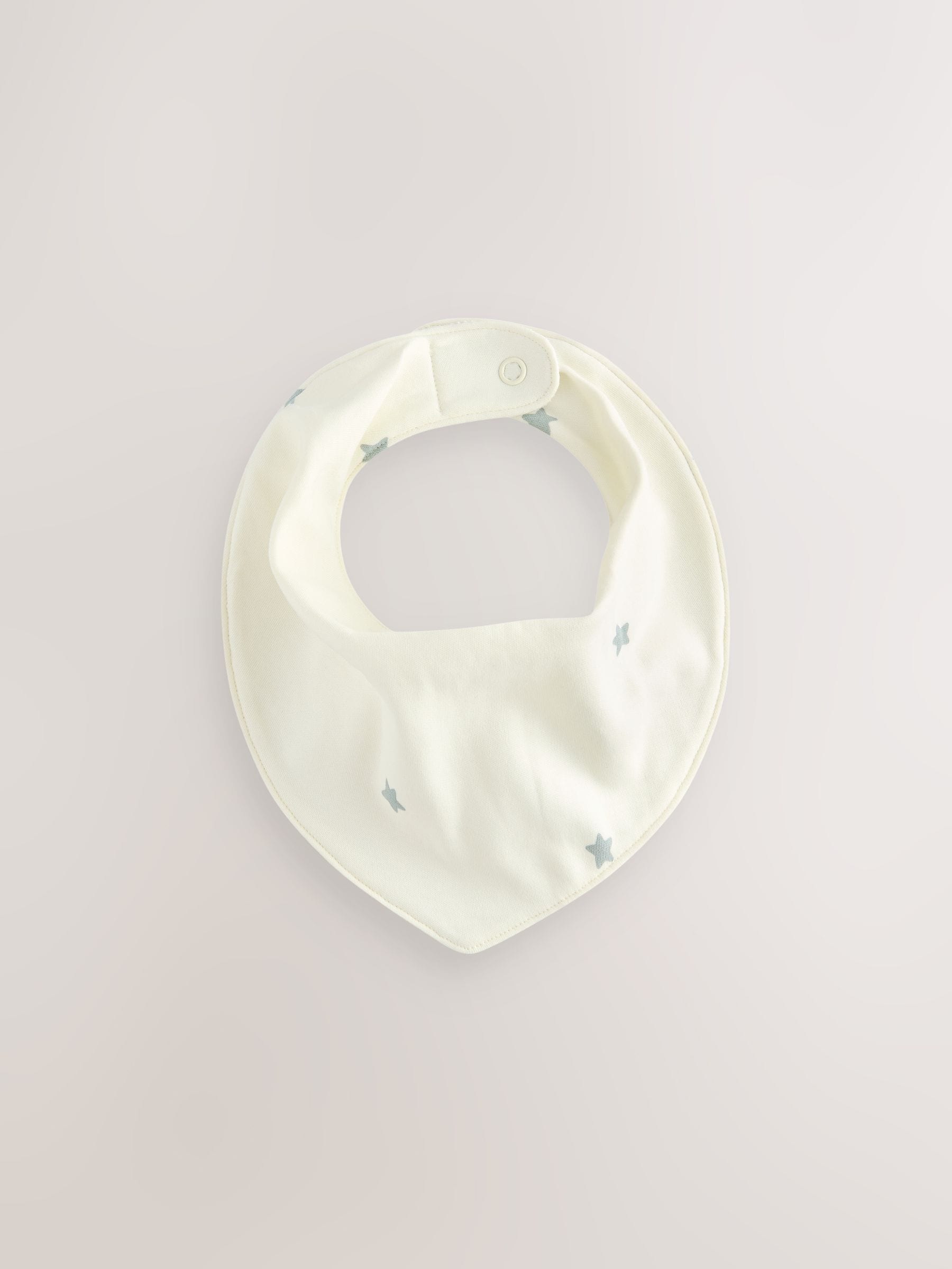 Groen sterrenprint - 5 Pack Dribble Baby 100% Cotton Bibs