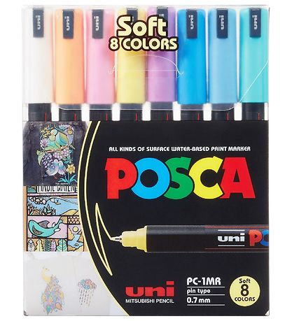 Posca Filzstifte - PC-1MR - 8 st. - Gedämpfte Farben