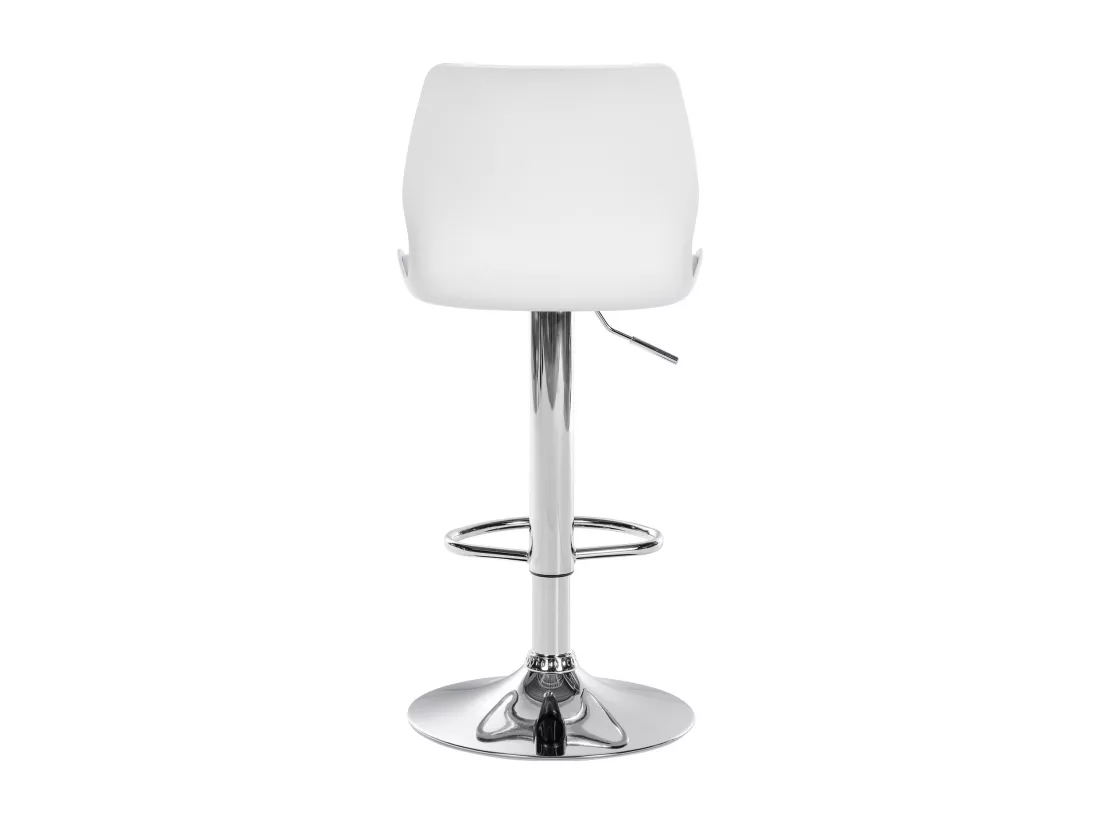 Lot de 2 Tabouret de bar - Plastique - Blanc - Gilbert