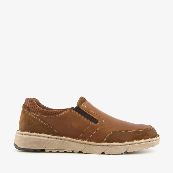 Hush Puppies heren leren instapper bruin