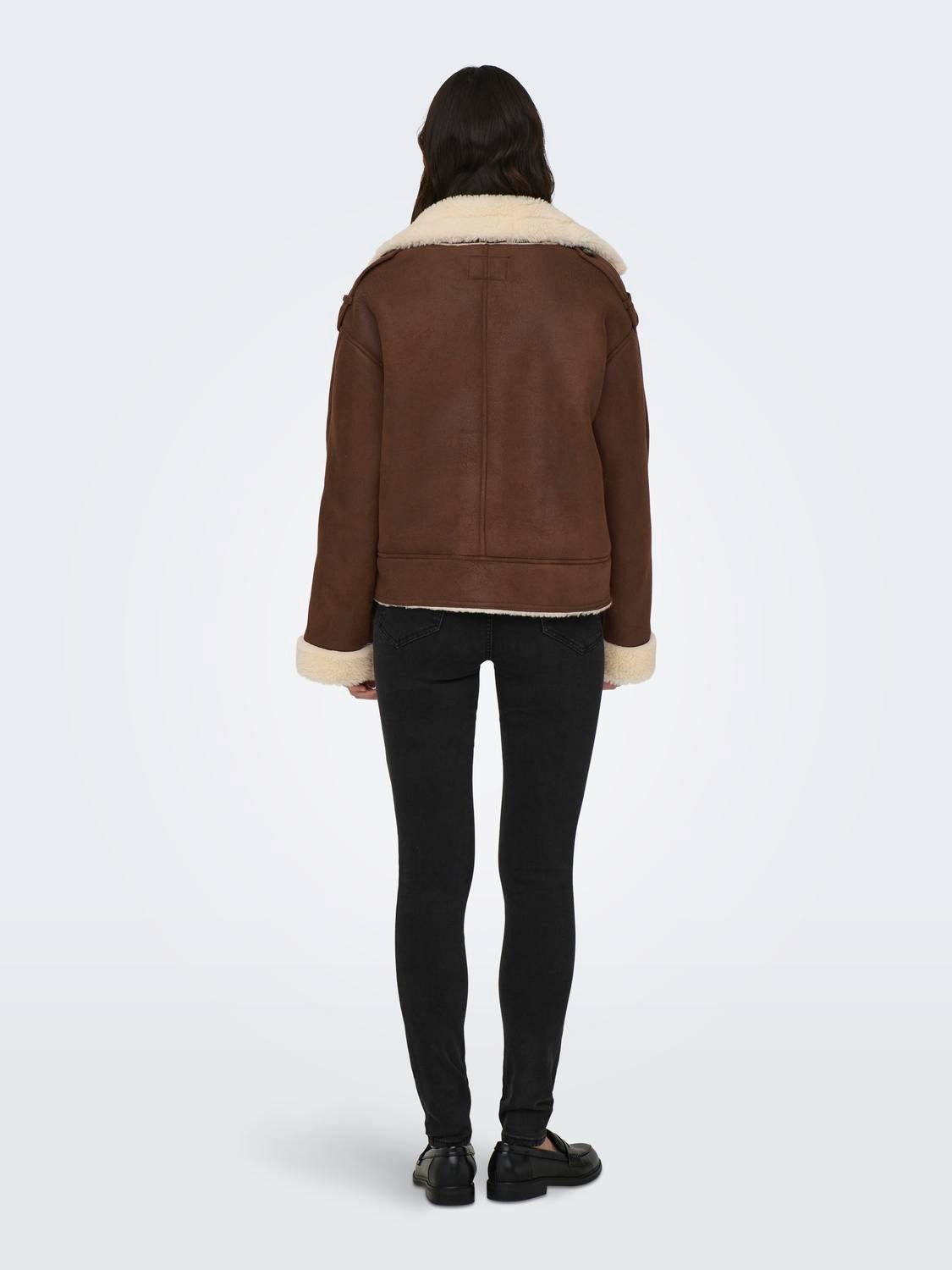 ONLYLVA Kunstlederjacke Toasted Coconut