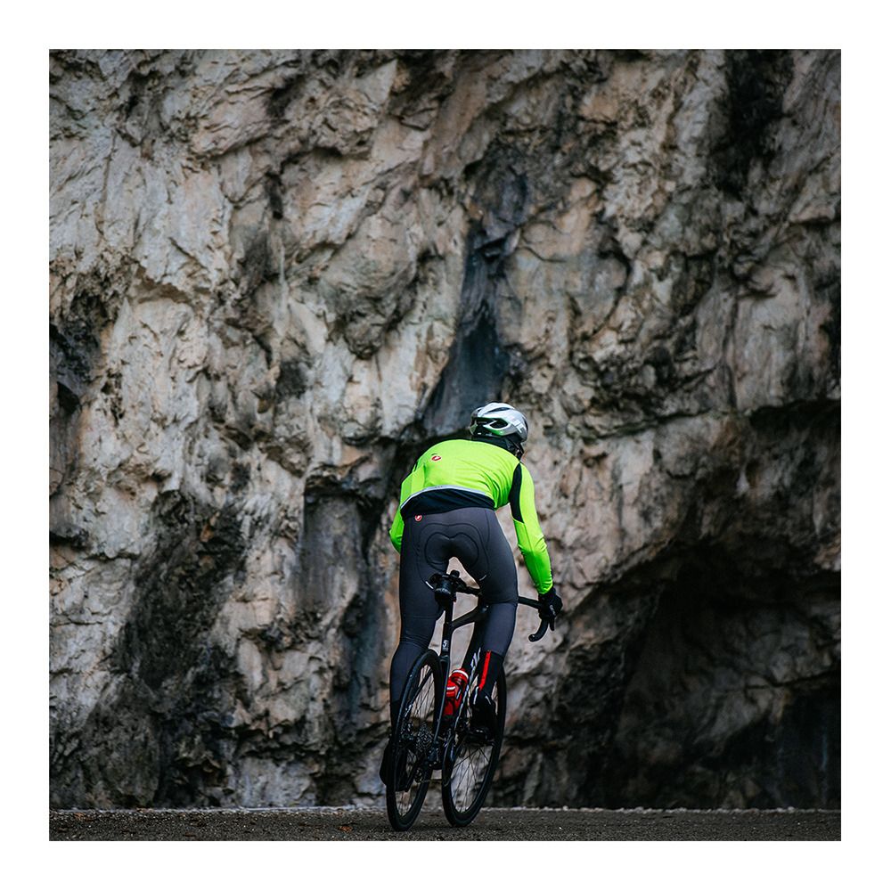 Castelli PERFETTO - Veste Homme electric lime/dark gray