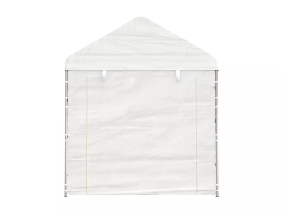 Belvédère avec toit blanc 15,61x2,28x2,69 m polyéthylène