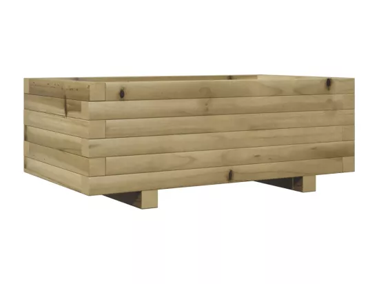 Jardinière bac lit surélevé bois marron 70 x 40 x 45438 cm 02_0037773