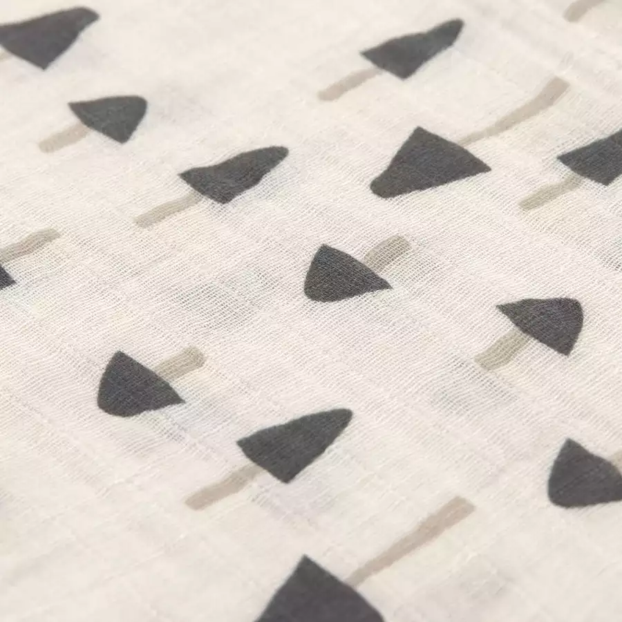 LÄSSIG Mulltücher L 3er Pack Little Forest olive 85 x 85 cm