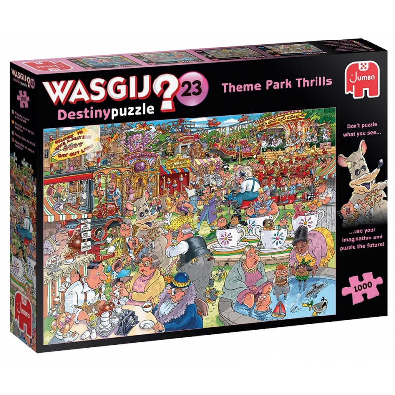 Puzzle 1000 pièces Wasgij - Theme park thrills