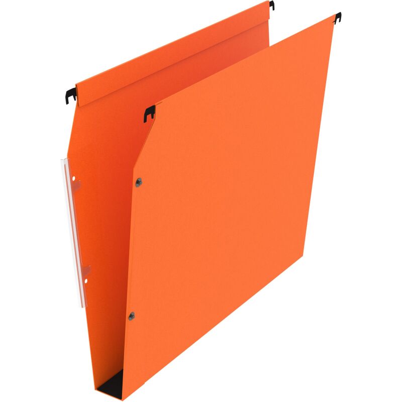 Dossier suspendu pour armoires kraft Premium Bruneau fond 30 mm orange