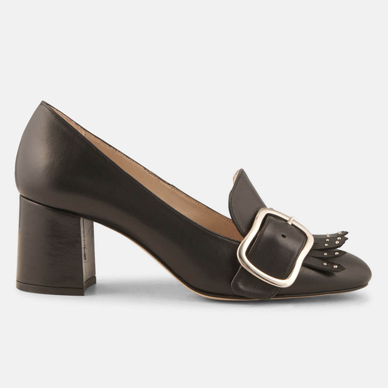 Minelli Trotters en Cuir Lili noirs - Talon 6 cm