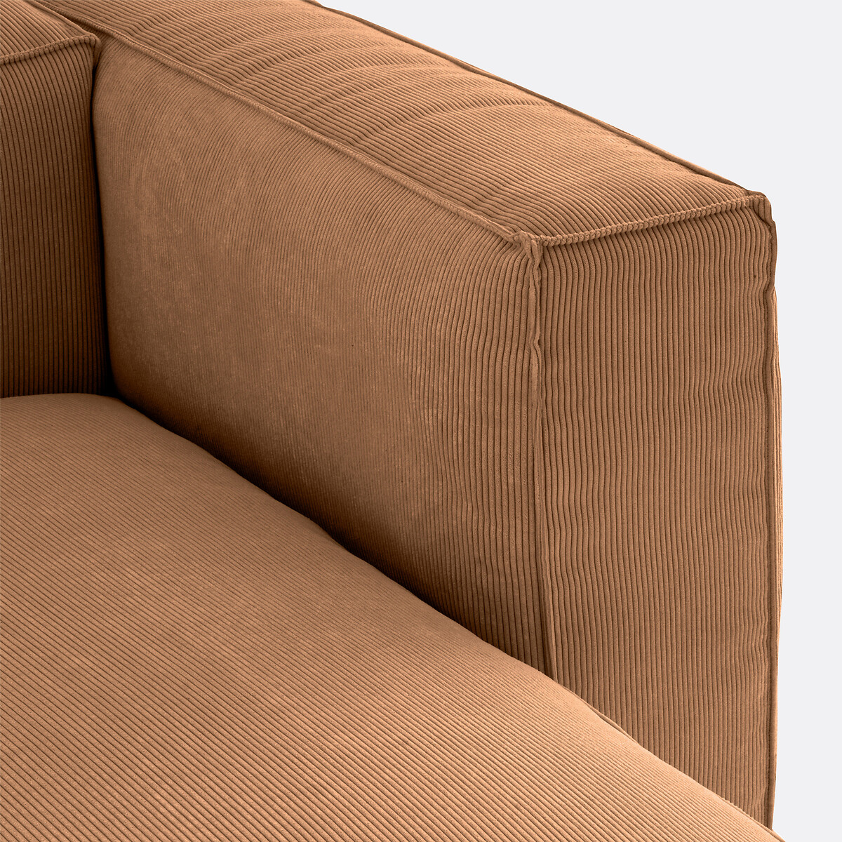 LA REDOUTE INTERIORS<br>Poltrona modular de veludo canelado, Seven