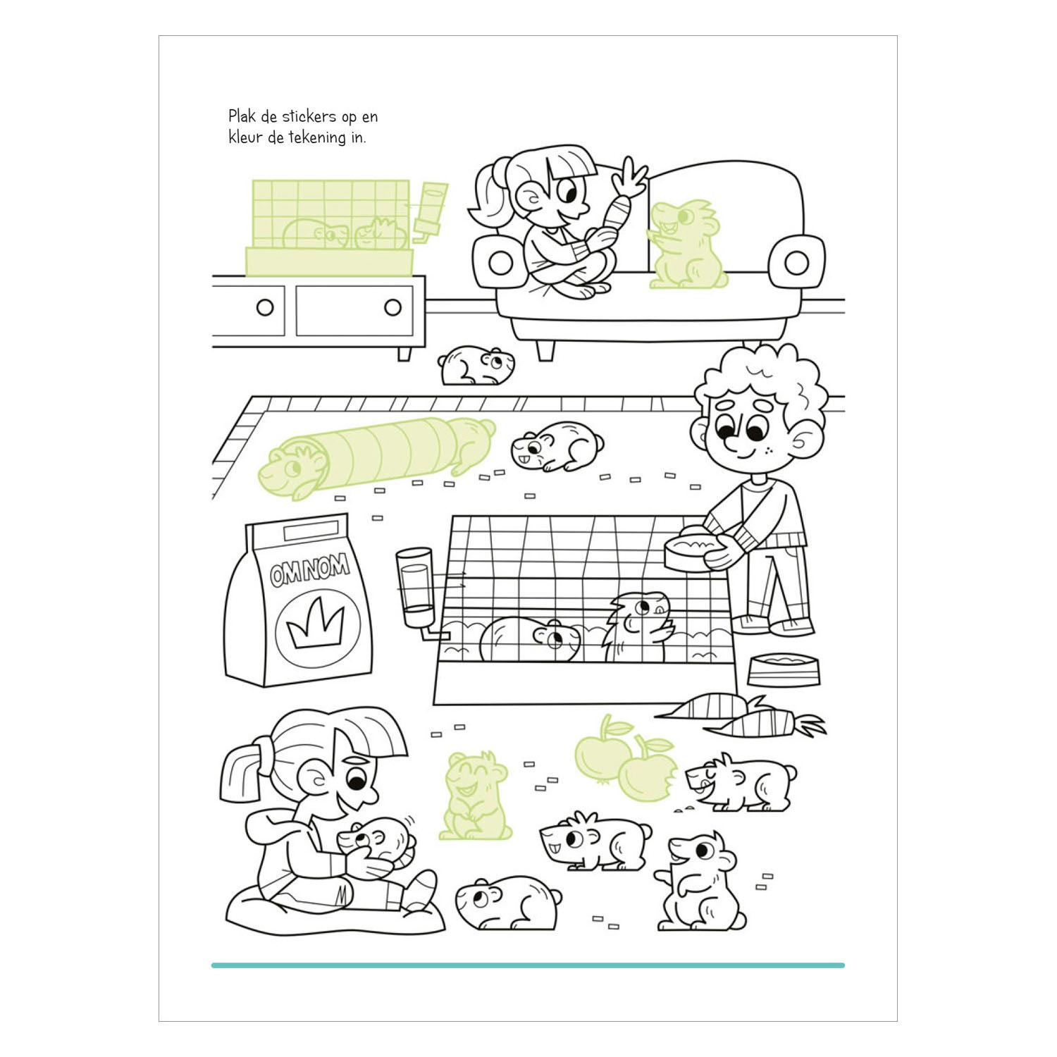 Stickerboek - Dieren in Huis en Tuin