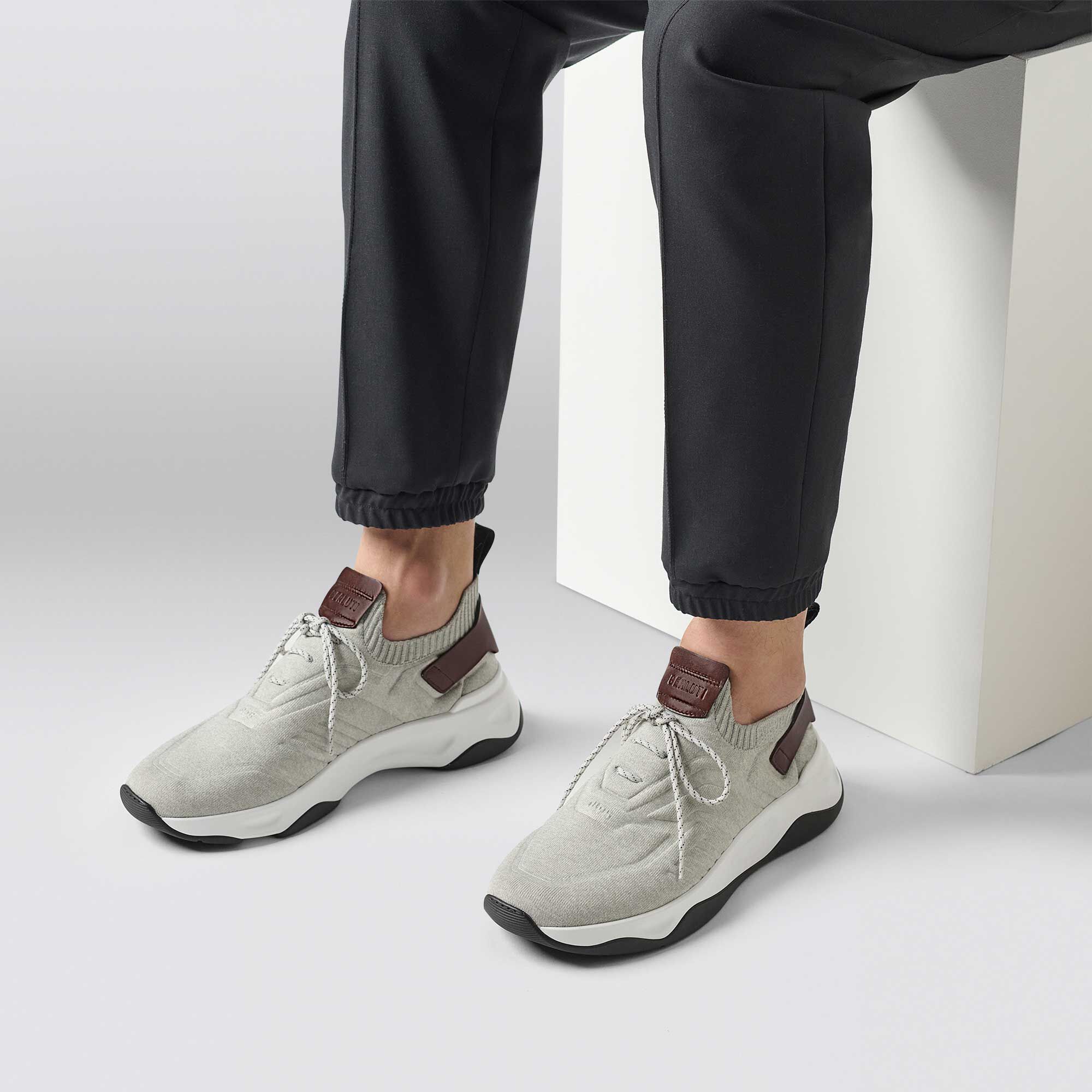 Sneaker Shadow En Maille Et Cuir