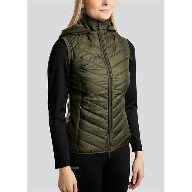 Bodywarmer Montar MOEliza Hybrid Gun Metal Donkergroen