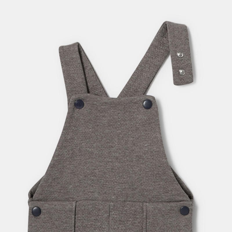 Salopette en molleton doublé marron bébé garçon Absorba Marron