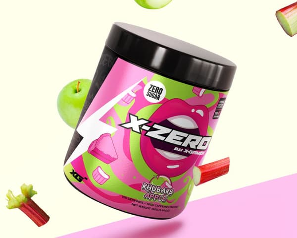 X-Zero Rhubarb Apple - 100 Porsjoner