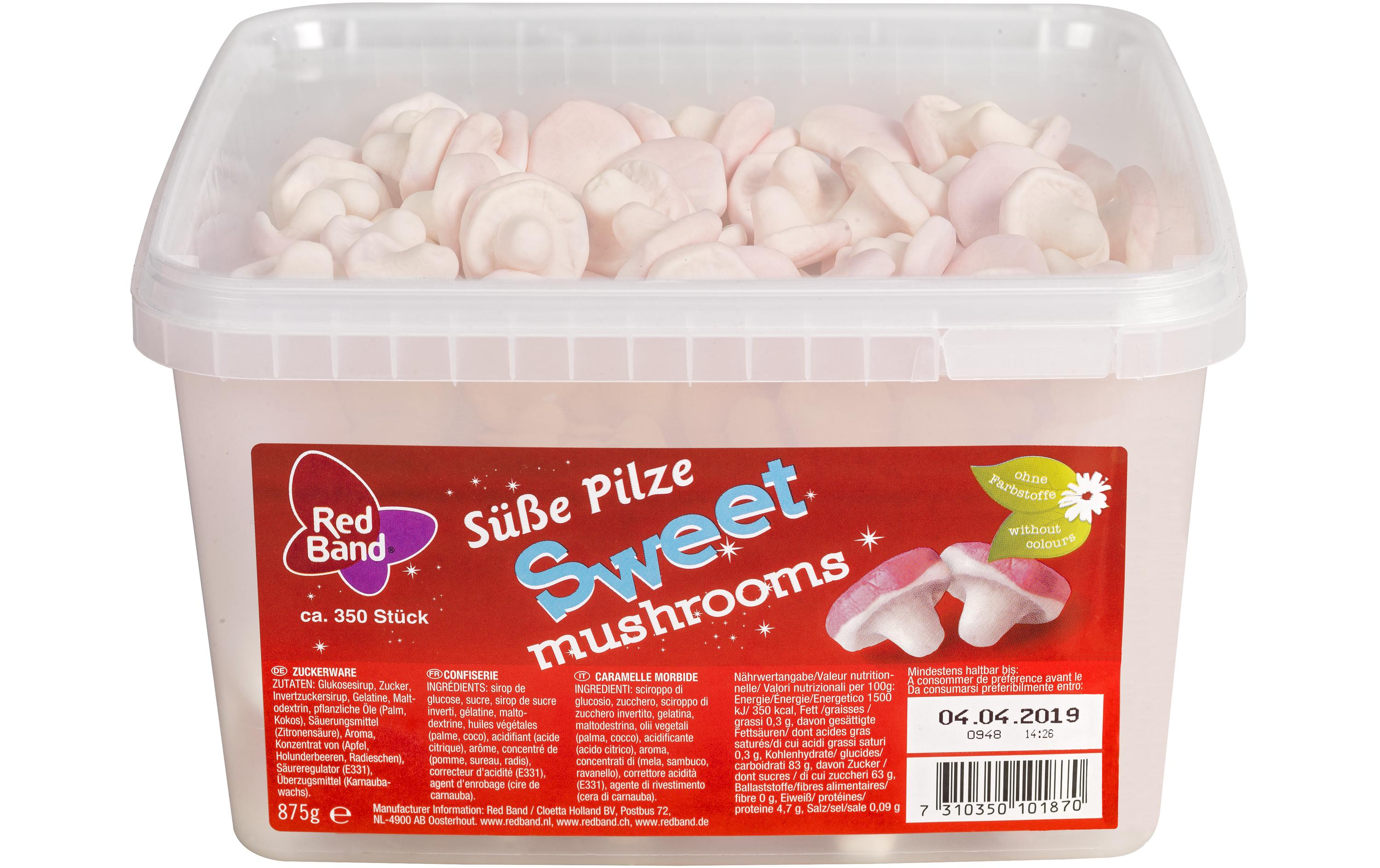 Kaubonbon Süsse Pilze 875 gKleine Schaumzucker-Pilze