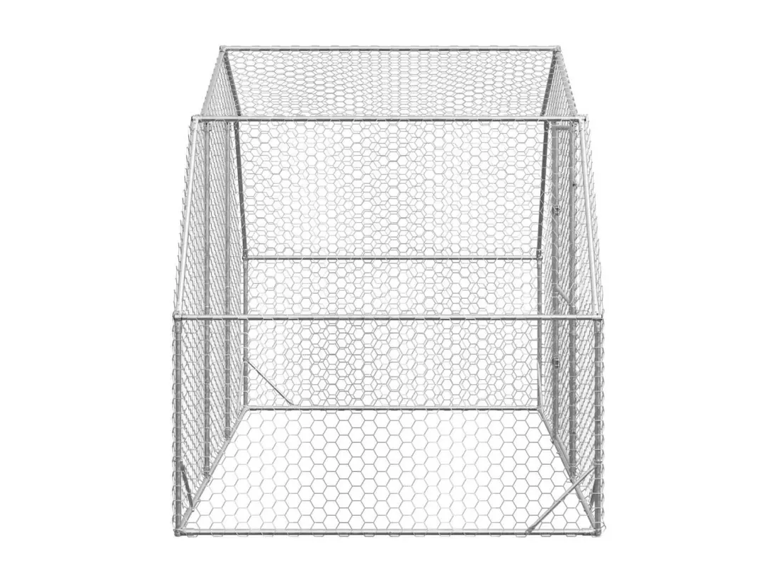 Poulailler 2,5x2x2,25 m acier galvanisé