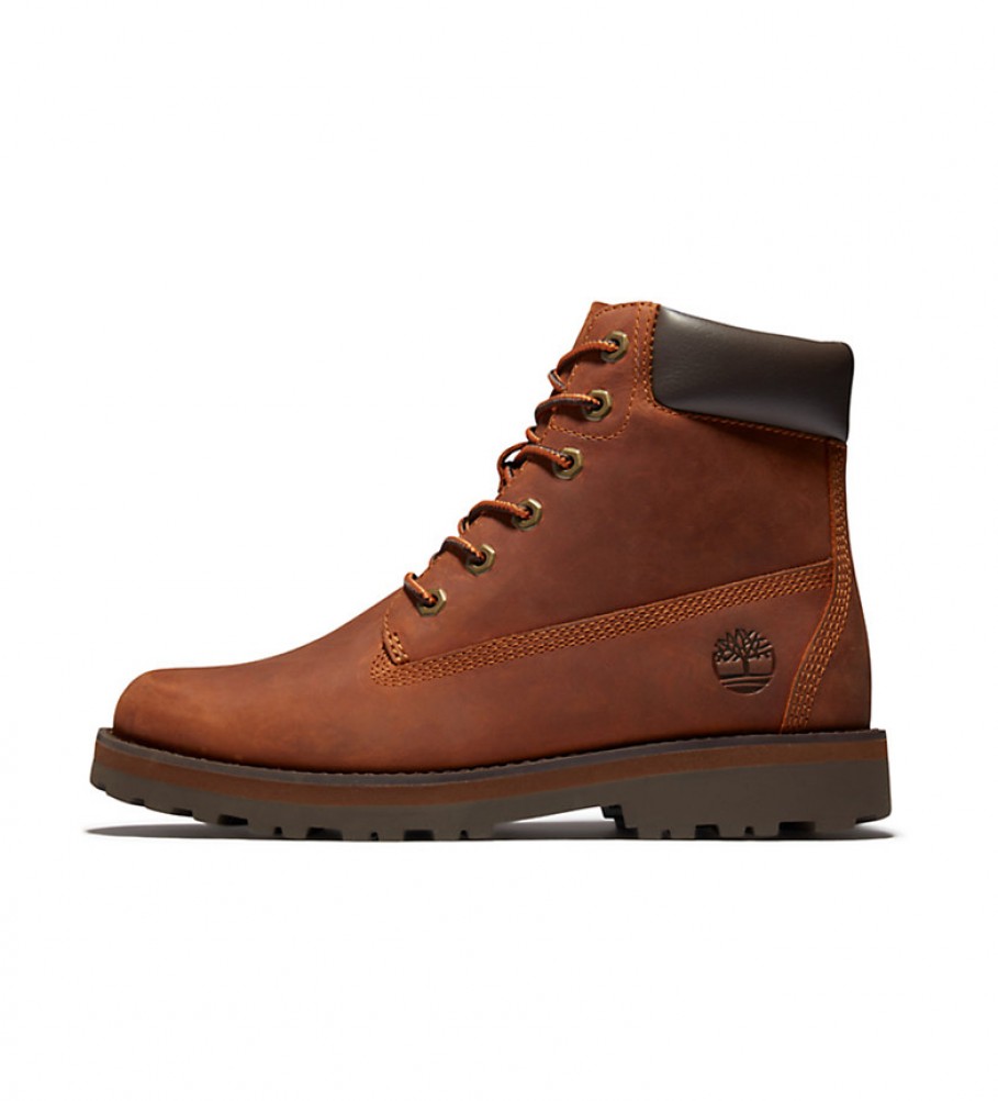 Botas Timberland Courma Kid em couro tradicional cor camelo