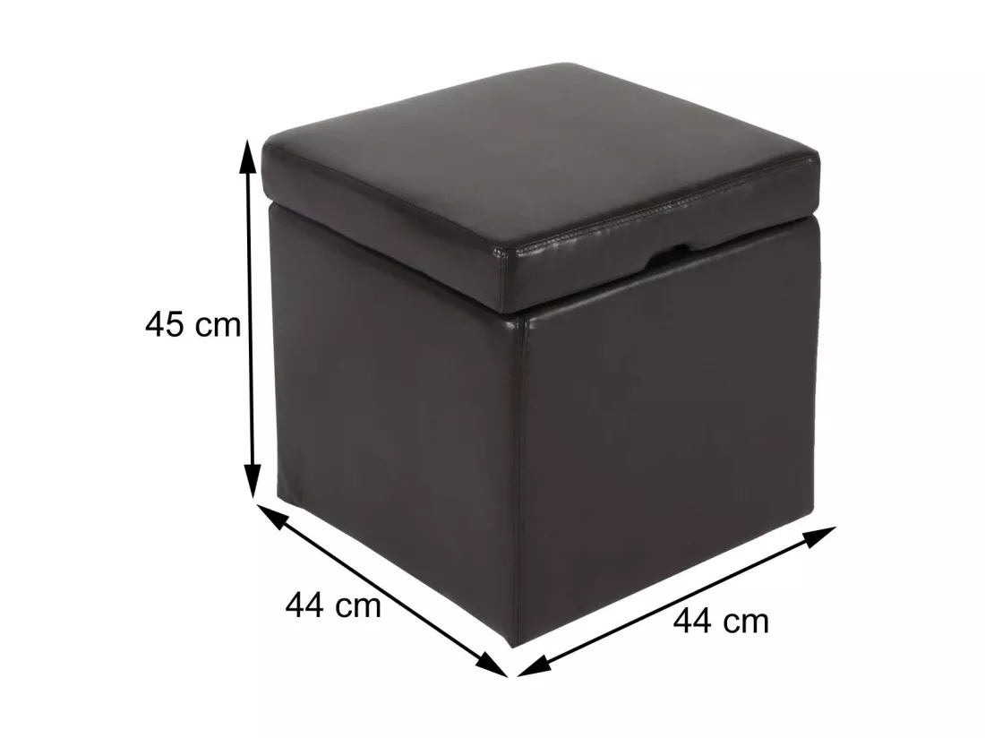 Pouf Carrara, marron
